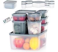 Vilde Contenitore per Alimenti da Cucina con Coperchio, 10 Pezzi.