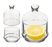 Vilde Contenitore per limone, in vetro con coperchio, per limone, 9 x 12 cm