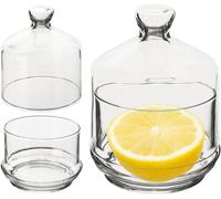 Vilde Contenitore per limoni Contenitore in vetro con coperchio Campana per limo