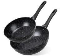 Vilde Granitica - Set di 2 padelle in granito, 24/28 cm