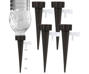 Vilde Irrigatore per Fiori e Piante Sistema di irrigazione Bottiglia, Set da 4, Nero, 13,5