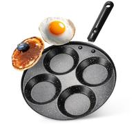 Vilde Padella per uova fritte in granito a 4 fori BASIC LINE 24 cm | Padella, pancake, uovo fritto, rivestimento antiaderente