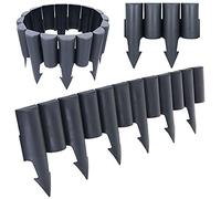 VILDE Palizzata da giardino, 2,5 m, bordatura per prato (grafite)