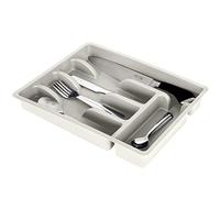 Vilde Portaposate, organizer da cucina con 5 scomparti, colore grigio cenere 36 x 25,5 x 6 cm.