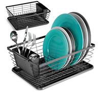 Vilde - Scolapiatti con portaposate Dish Drying Rack Drainer nero scolapiatti, scolapiatti, scolapiatti, scolapiatti, scolapiatti