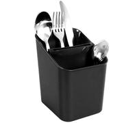 Vilde Scolapiatti posate, scolapiatti per posate, utensili da cucina, nero, 14 x 11 x 16 cm