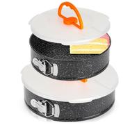 Vilde Set di 2 teglie apribili con coperchio, 24/28 cm