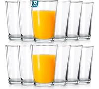 Vilde Set di bicchieri da acqua, 12 pezzi, 200 ml | set di bicchieri per bevande fredde, lavabili in lavastoviglie, bicchieri in vetro trasparente per acqua, limonata, cocktail