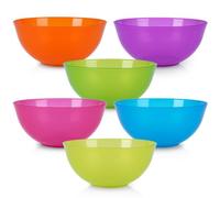 Vilde Set di Ciotoline Monoporzione in Plastica per Cereali, Ciotola per Bambini, Riutilizzabile, 450 ml, 6 Pezzi