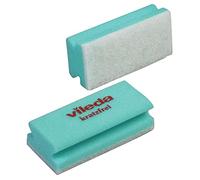 vileda 102561/101881 spugna per tamponi, antigraffio, verde/bianco
