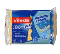 Vileda 138521 Glitzi - Spugna da Cucina in Viscosa, Super Assorbente con Effetto Antibatterico, Ideale per Le superfici Delicate, Set di 3 Confezioni da 2 Pezzi ciascuna