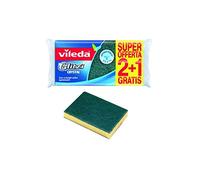Vileda 139924 Glitzi Crystal Spugna da Cucina, Confezione da 2 Pezzi + 1 Spugna