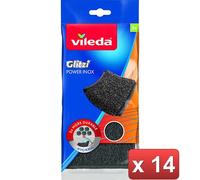 VILEDA 15 PEZZI - GLITZI POWER INOX PZ.2 IN 7 CONFEZIONI cura casa e persona