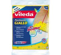 Panno giallo per pulizia pavimenti 4 pezzi 30% Microfibra Vileda 59 x 50 cm
