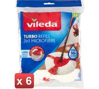 VILEDA 6 PEZZI - TURBO RICAMBIO 2 IN 1 1 PEZZO IN 6 CONFEZIONI 0000000431771
