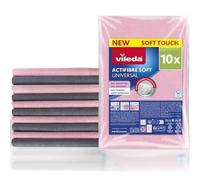 Vileda Actifibre Soft Multipack, 10 Panni in Microfibra Multiuso, Pulizia Senza