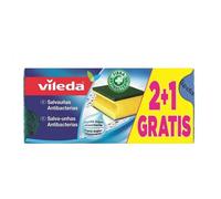 Vileda Antibacterial Scourer 3 Units