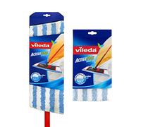 Vileda Attivo Max, Extra-Ricarica per mocio in Microfibra, Colore: Rosso