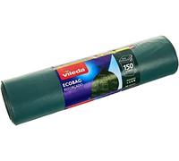 Vileda 4023103197541 Confezione Sacchetti della Spazzatura da 150 Litri, Composito, Verde, 1 unidad (Paquete de 10), unità