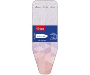 Vileda Diamond - Rivestimento per asse da stiro, rivestimento in titanio, resistente al calore, misura universale per superfici da 30-45 cm di lunghezza, 110-130 cm di larghezza, adatto per ferro da