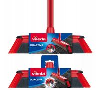 Vileda DuActiva Classic Spazzola 2in1 con Spugna, Manico 130 cm