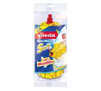 3pz VILEDA SUPERMOCIO SOFT Fiocco super assorbente + 3 Manici in Acciaio 125cm