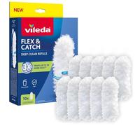 VILEDA FLEX & CATCH REFILLS set 10 ricambi per attrezzo toglipolvere Flex & Catch, ricambi in microfibra morbida, pulizia a 360 °