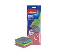 Vileda Glitzi Power INOX Colors, Pericolatori colorati, esterno in acciaio inossidabile, molto igienico, potere detergente eccezionale, durevole e resistente, rimuove facilmente sporco e residui