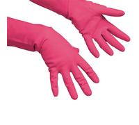 Vileda Guanti Di Fine Rosso Multipurpose, Taglia L (8,5-9)