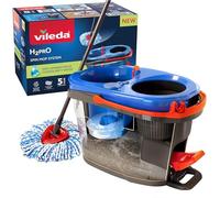 Vileda H2PrO Spin Mop Sistema lavapavimenti con centrifuga | Separazione acqua pulita e sporca | Sistema a due serbatoi | Strizzatura senza sforzo con pedale | Fiocco in microfibra | Design ergonomico