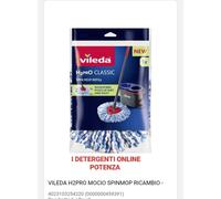 Vileda H2PrO Spin Mop Ricambio | Fiocco resistente in microfibra I Rimozione dello sporco ostinato | Facile da applicare | Lavabile in lavatrice | Per tutti i pavimenti