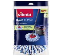 Vileda H2PrO Spin Mop Ricambio | Fiocco resistente in microfibra I Rimozione dello sporco ostinato | Facile da applicare | Lavabile in lavatrice | Per tutti i pavimenti