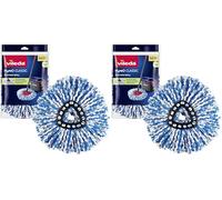 Vileda H2PrO Spin Mop Ricambio | Fiocco resistente in microfibra I Rimozione dello sporco ostinato | Facile da applicare | Lavabile in lavatrice | Per tutti i pavimenti (Confezione da 2)