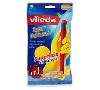 Vileda Super Universal-Super Grip ,guanti casalinghi ,microrilievi su palmi e polpastrelli,design ergonomico, in lattice resistente, rivestimento interno in cotone, tre misure:S-M-L, Confezione da 1pz