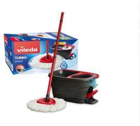 Vileda Turbo Set Mocio Rotante in Microfibra + Secchio
