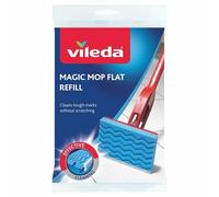 Vileda Magico Piatto Mocio Spugna Ricarica Testa Pulizia Pavimento Pad 1 2 3 4