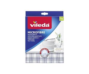 Vileda Microfibre Plus Asciugapiatti, Senza Aloni, 55 X 40 cm