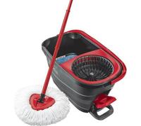 VILEDA Mocio Lavapavimenti Manuale in Microfibra e Poliestere con Sistema a Pedale - Turbo Smart