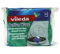 Vileda - Ondattiva Milleusi, spugna abrasiva antigraffio - 14 confezioni da 3 spugne [42 spugne]