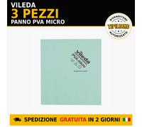 Microtail Vileda, verde, 5 pezzi, Acetato di polivinile (PVA