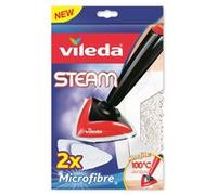 Vileda Panno Ricambio 100°C Hot Spray e Steam 2pz Panno Bianco Tessuto 146592