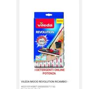 Vileda revolution 2in1 panno ricambio mocio in microfibra 3 PEZZI Nuovo