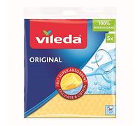 Vileda Panno Spugna, Blu, Rosa, Giallo, Original, 240 x 190 x 28, 5pz Sponge, 5 unità
