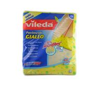 Panno giallo per pulizia pavimenti 4 pezzi 30% Microfibra Vileda 59 x 50 cm