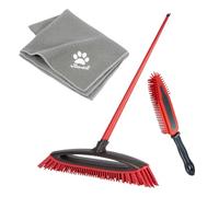 Vileda Pet Pro, set completo, scatola con scopa Always Clean, spazzola elettrostatica per tappezzeria e asciugamano in microfibra XL, pulizia peli di animali domestici, asciugare per qualsiasi