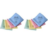 Vileda Professional, Panno PurMicro Active, Multicolore, 4u, Microfibra alte prestazioni, Rivestimento PUR, Antimacchia superfici lisce, Vetro e Inox, Alta assorbenza, Durevole, 38x35cm
