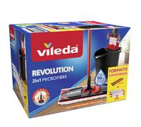 Vileda revolution box sistema lavapavimenti 2 panni ricambi lavaggio pulizie