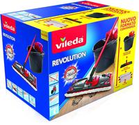Vileda Revolution Lavapavimenti con Secchio, Strizzatore, Piastra, Manico e 2 Pa