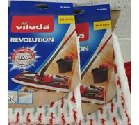 Vileda revolution ricambi 2pezzi nuovi per tutti gli usi superfici piastrelle