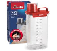 Vileda Scatola Detersivo 2300ml rossa - Pratico Contenitore per Detersivo in Polvere - Include Misurino per un Dosaggio preciso - Ermetico e Salvaspazio